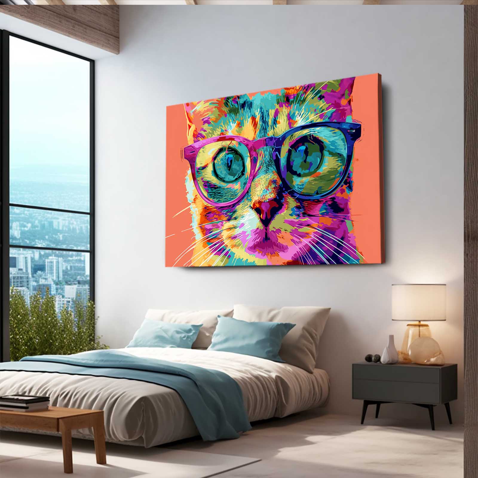 Funky Cat Wall Art