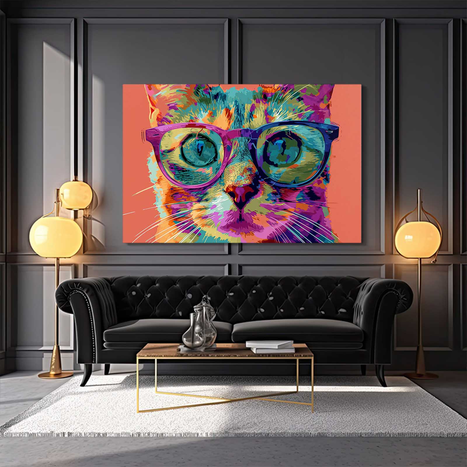 Funky Cat Wall Art