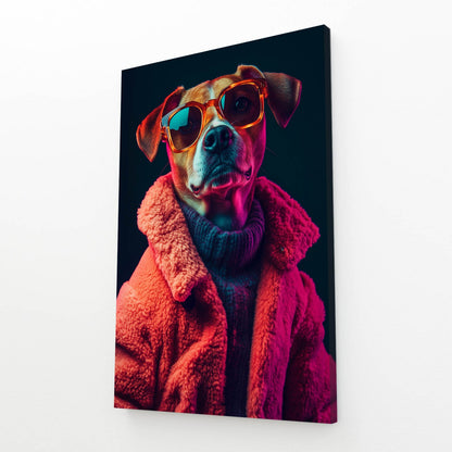 Funny Dog Canvas Art