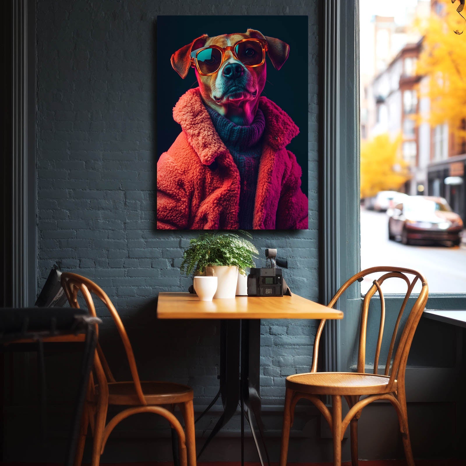 Funny Dog Canvas Art