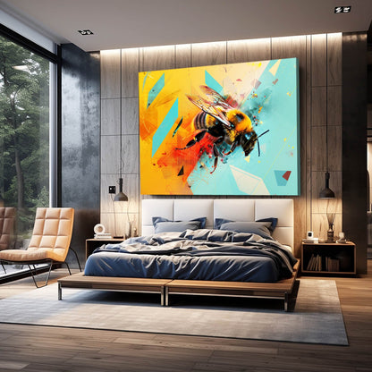 Futurist Vector Bee Art