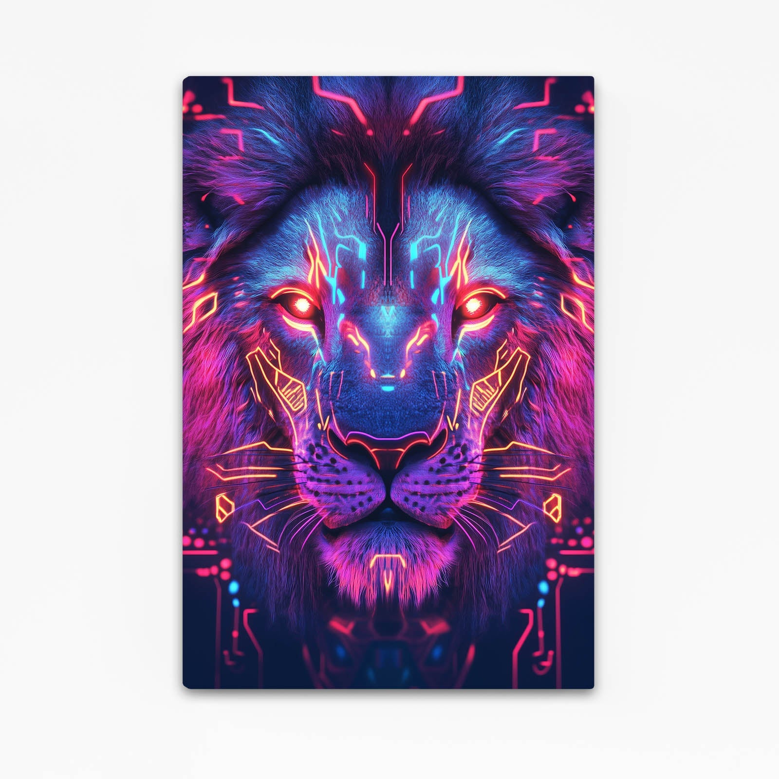 Futuristic Lion Wall Art