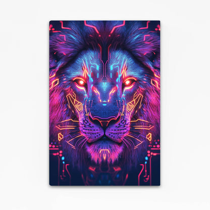 Futuristic Lion Wall Art