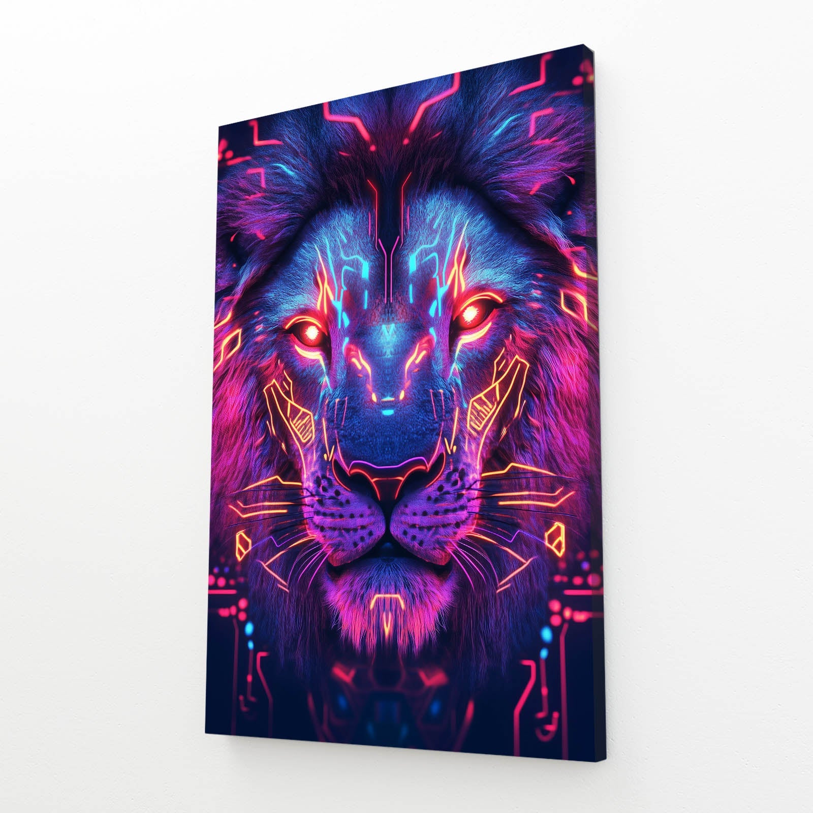 Futuristic Lion Wall Art