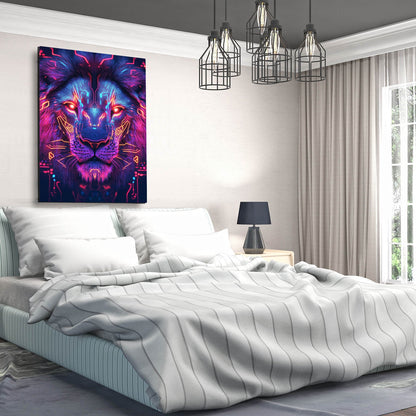 Futuristic Lion Wall Art