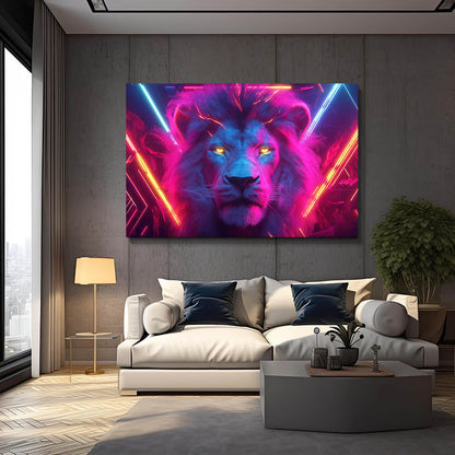 Futuristic Majesty Lion Wall Decor