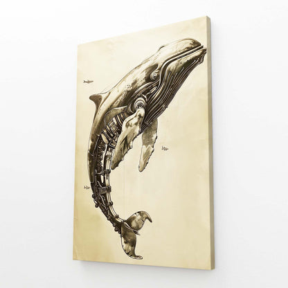 Futuristic Whale Art