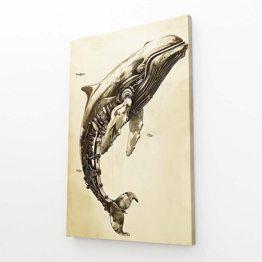 Futuristic Whale Art