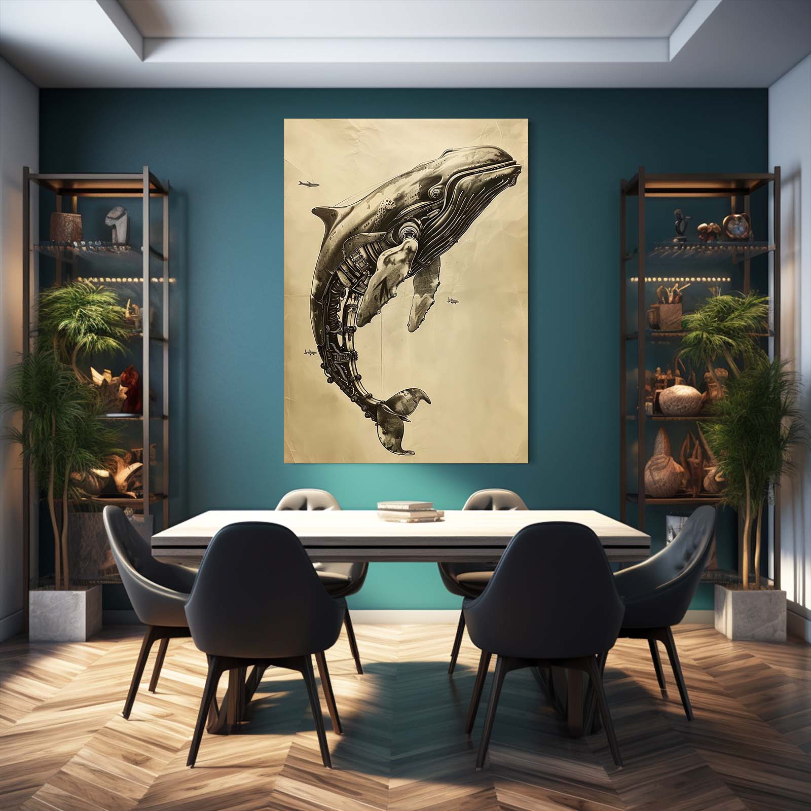 Futuristic Whale Art