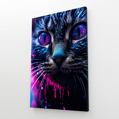 Galactic Gaze Cat Art