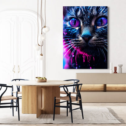 Galactic Gaze Cat Art