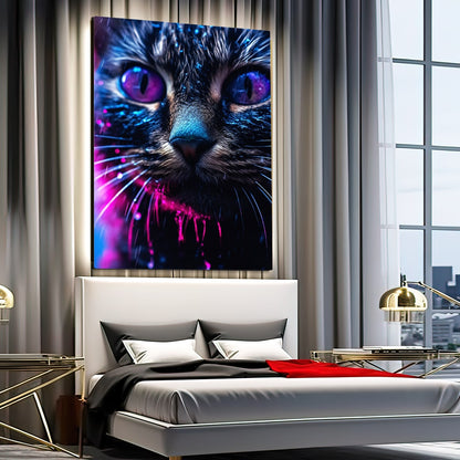 Galactic Gaze Cat Art