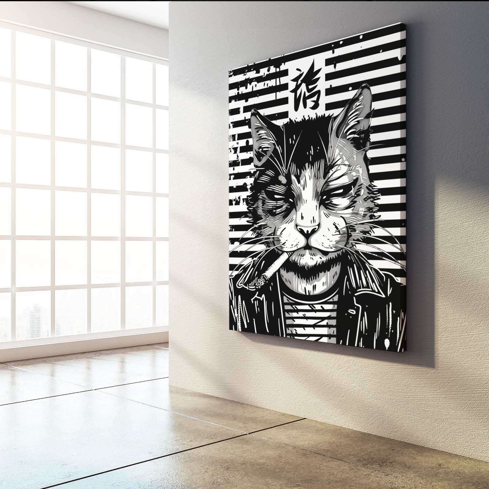 Gangster Attitude Cat Wall Art