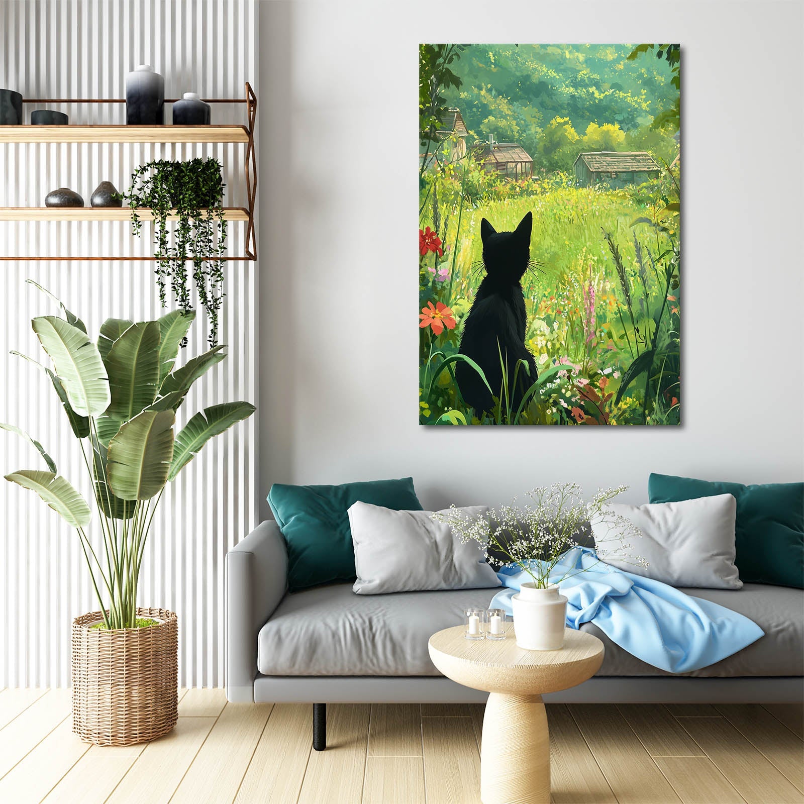 Garden Retreat Cat Wall Art