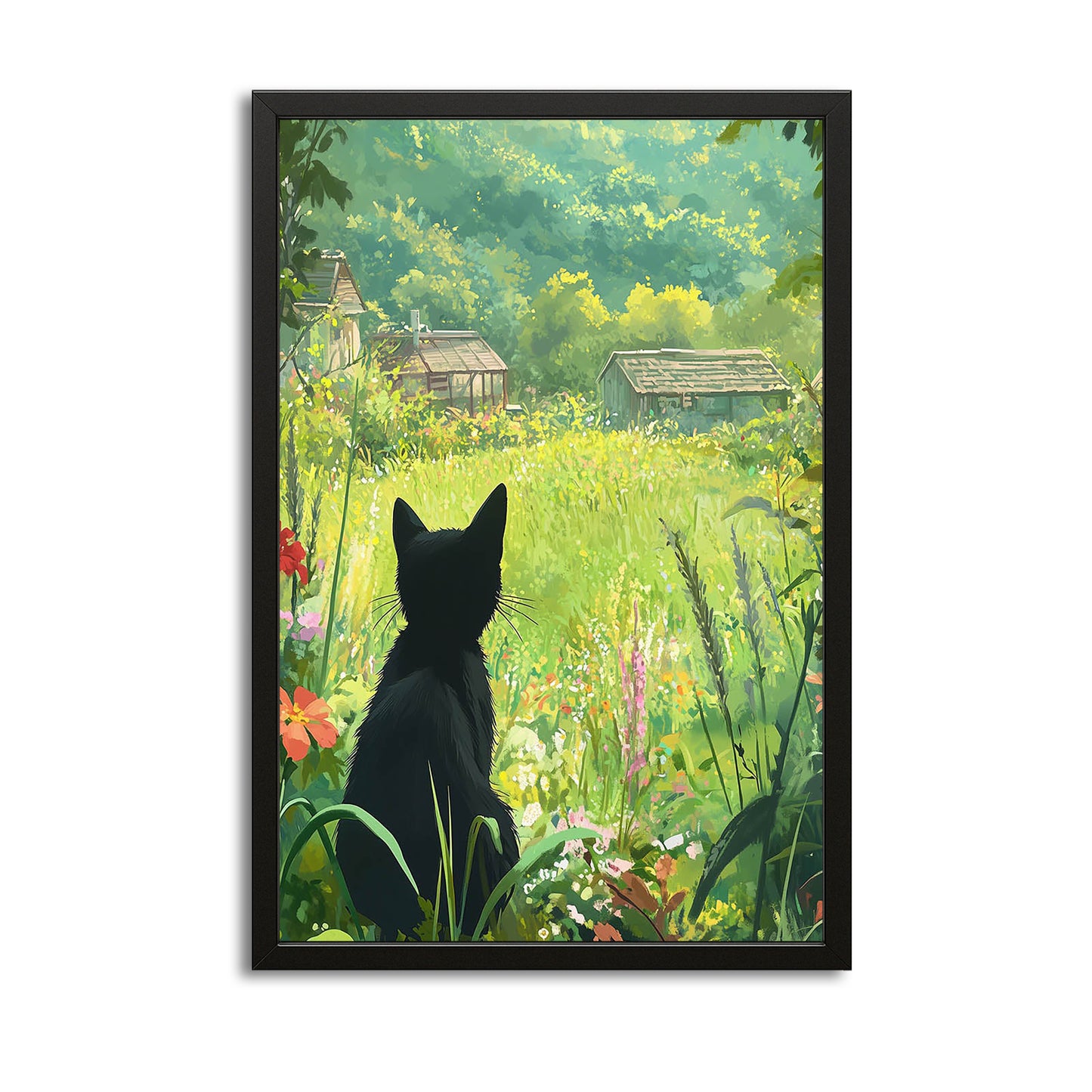 Garden Retreat Cat Wall Art