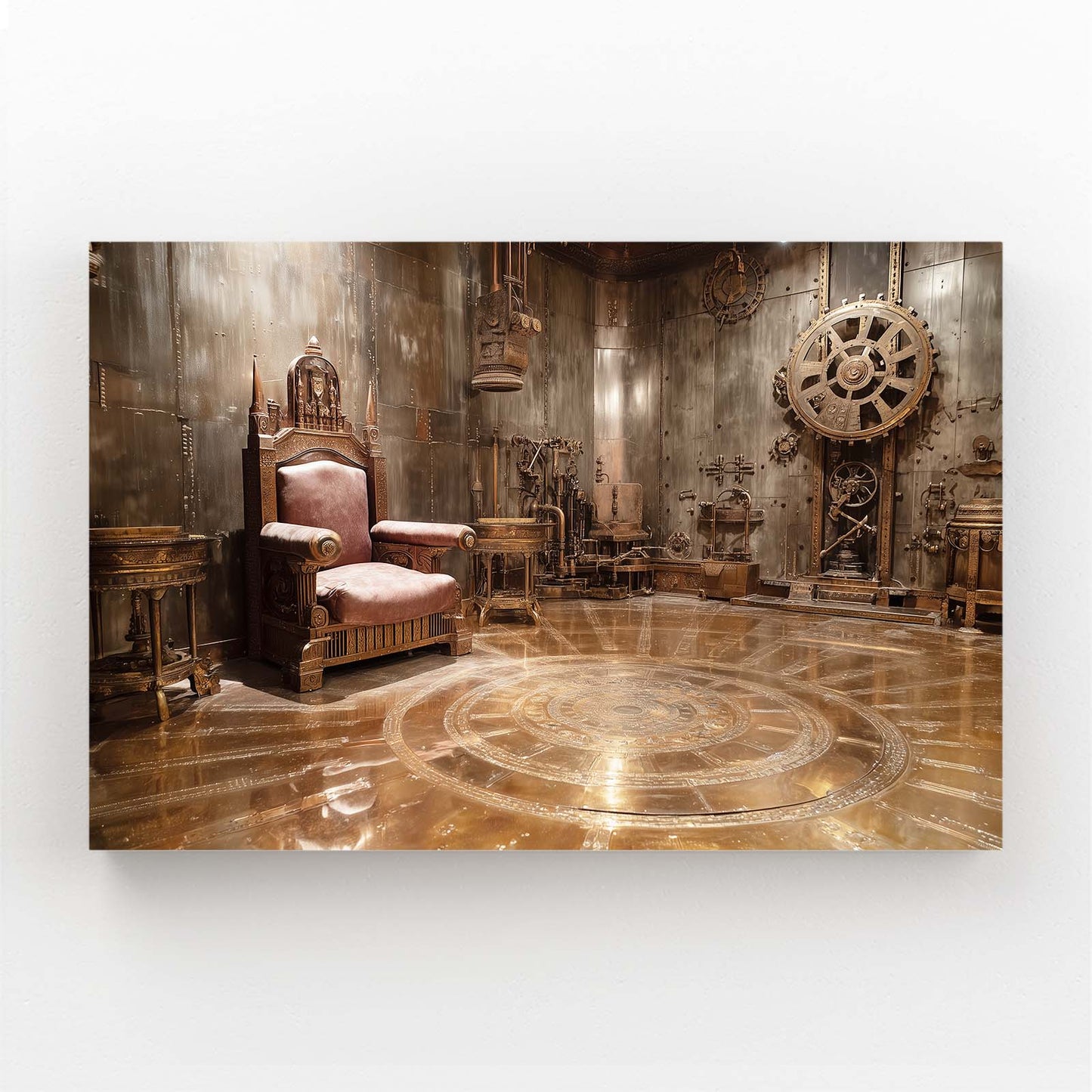 Gear Throne Chamber Steampunk Canvas Art – gear throne chamber steampunk canvas print