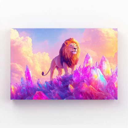 Gemstone Lion Wall Art