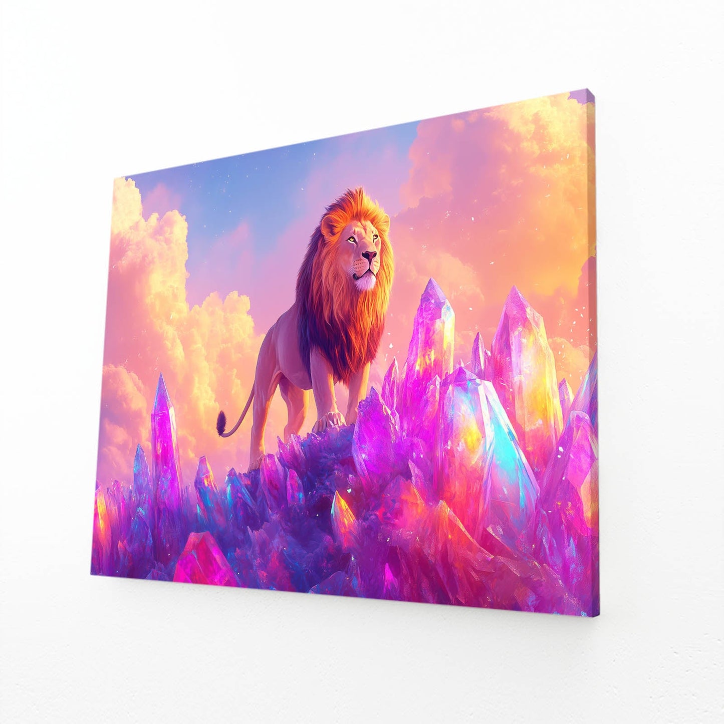 Gemstone Lion Wall Art