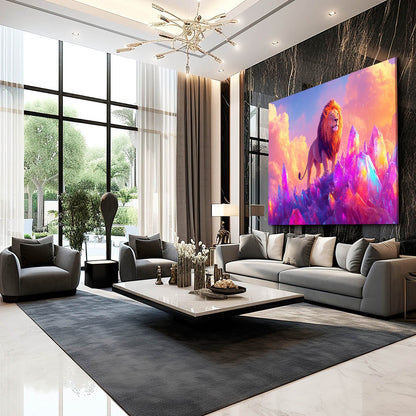 Gemstone Lion Wall Art