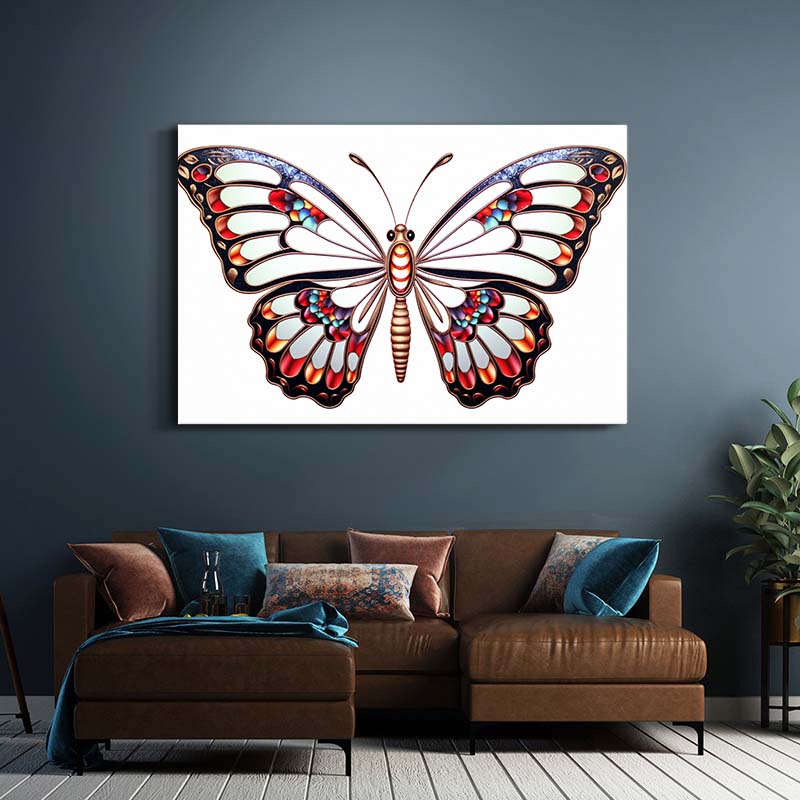 Geometric Butterfly Wall Art