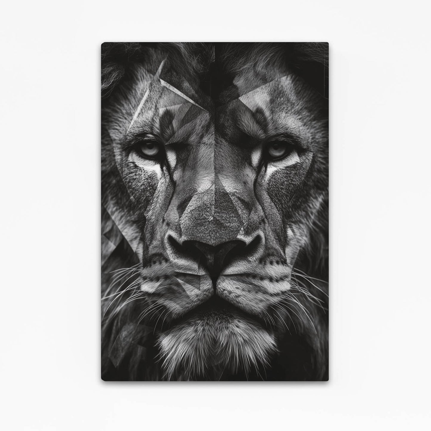 Geometric Lion Canvas