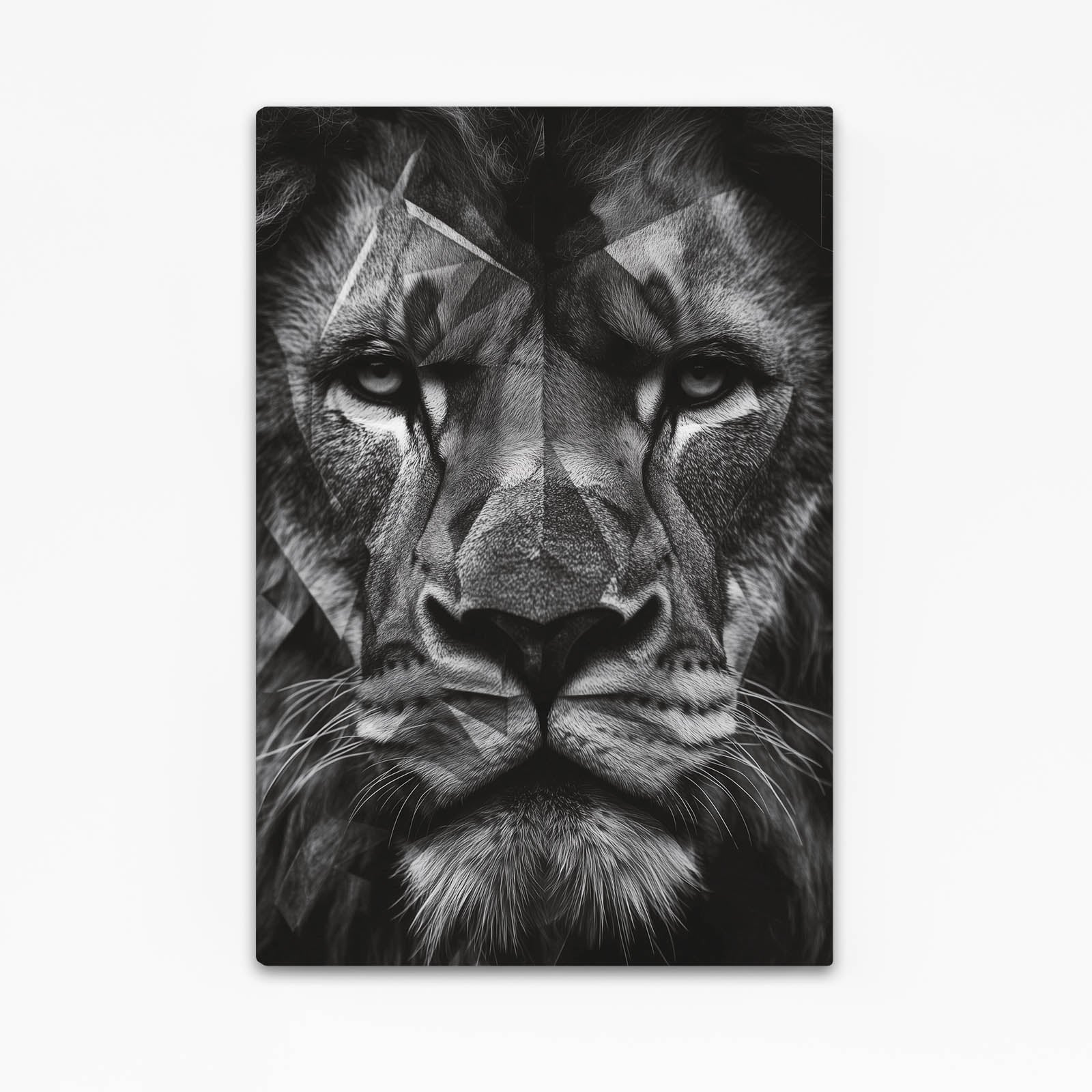 Geometric Lion Canvas