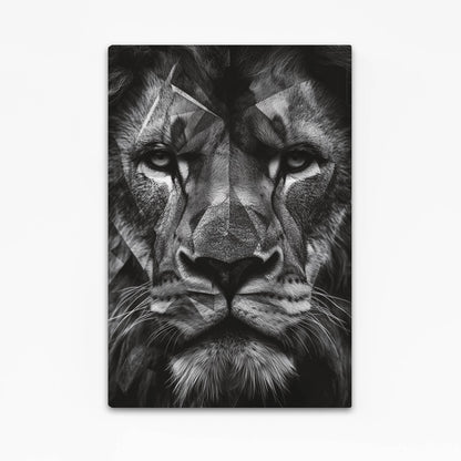 Geometric Lion Canvas