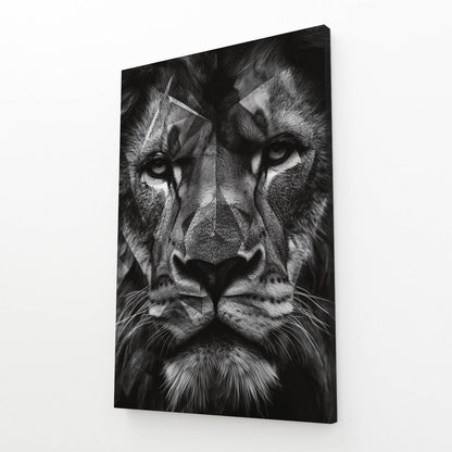 Geometric Lion Canvas