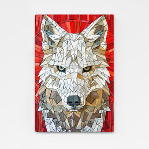 Geometric Wolf Art