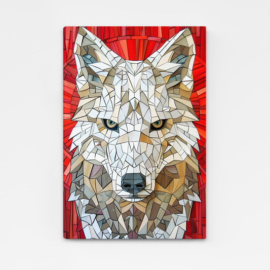 Geometric Wolf Art