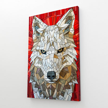 Geometric Wolf Art