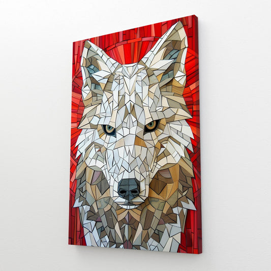 Geometric Wolf Art
