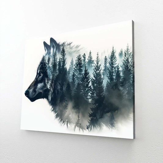 Geometric Wolf Wall Art