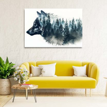 Geometric Wolf Wall Art