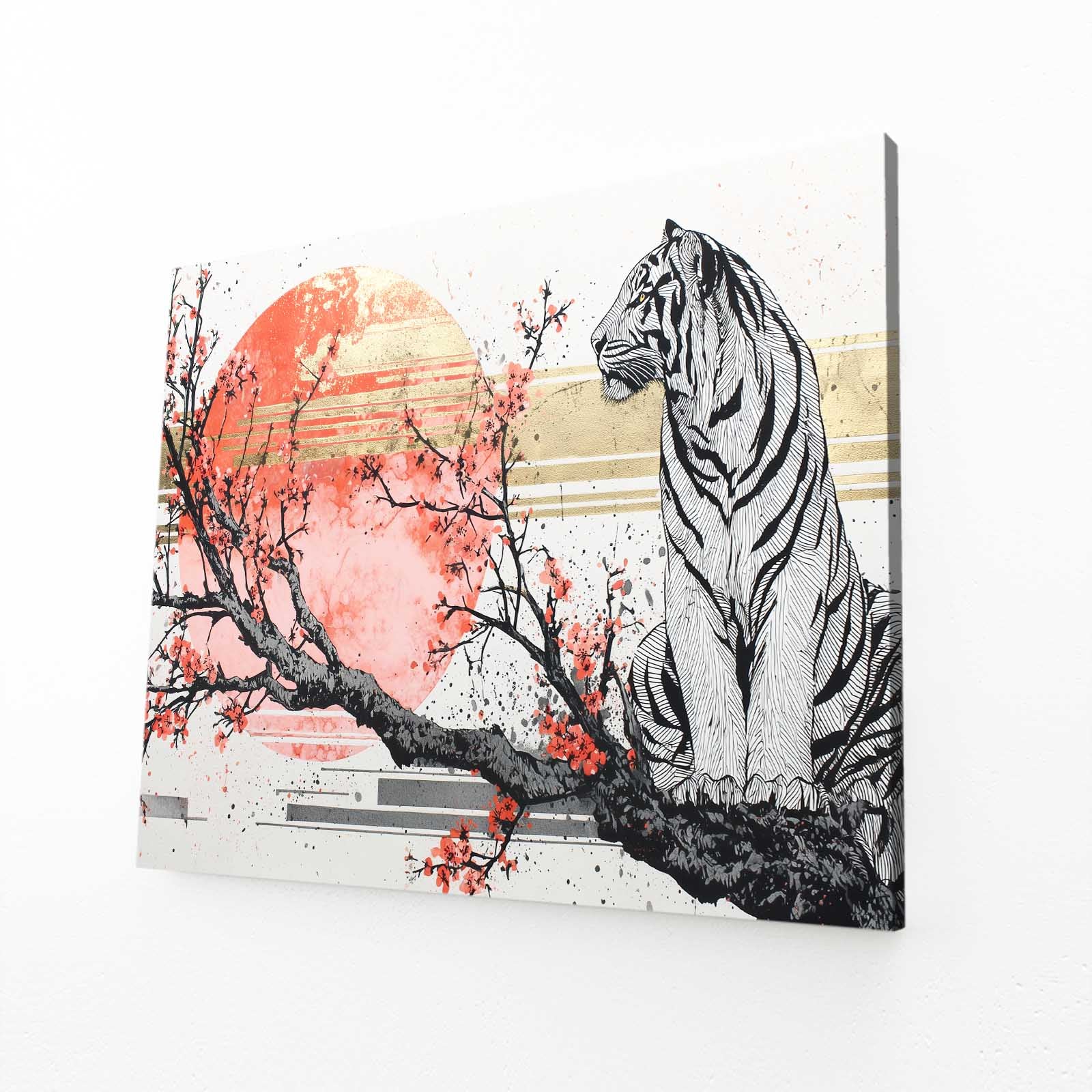 Ghost Tiger Branch Cherry Blossom Canvas – ghost tiger branch cherry blossom canvas print