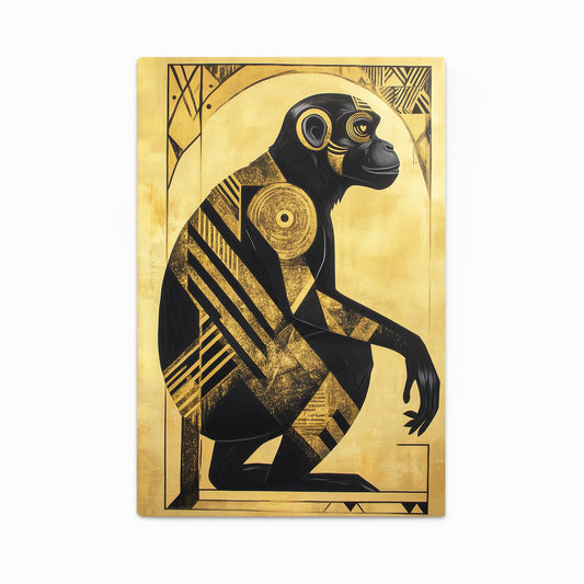 Gilded Deco Panel Monkey Canvas – gilded deco panel monkey canvas print