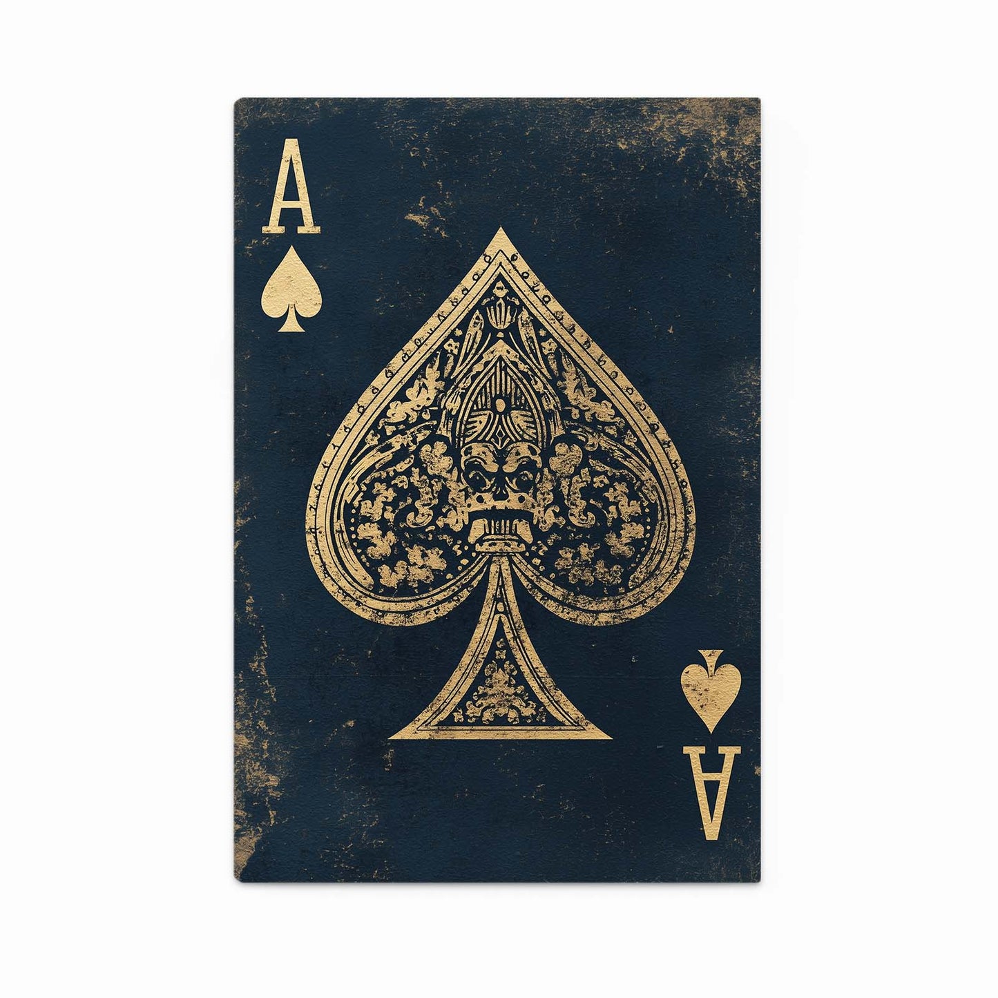 Gilded Filigree Ace Playing Card Canvas Art – gilded filigree ace playing card canvas print