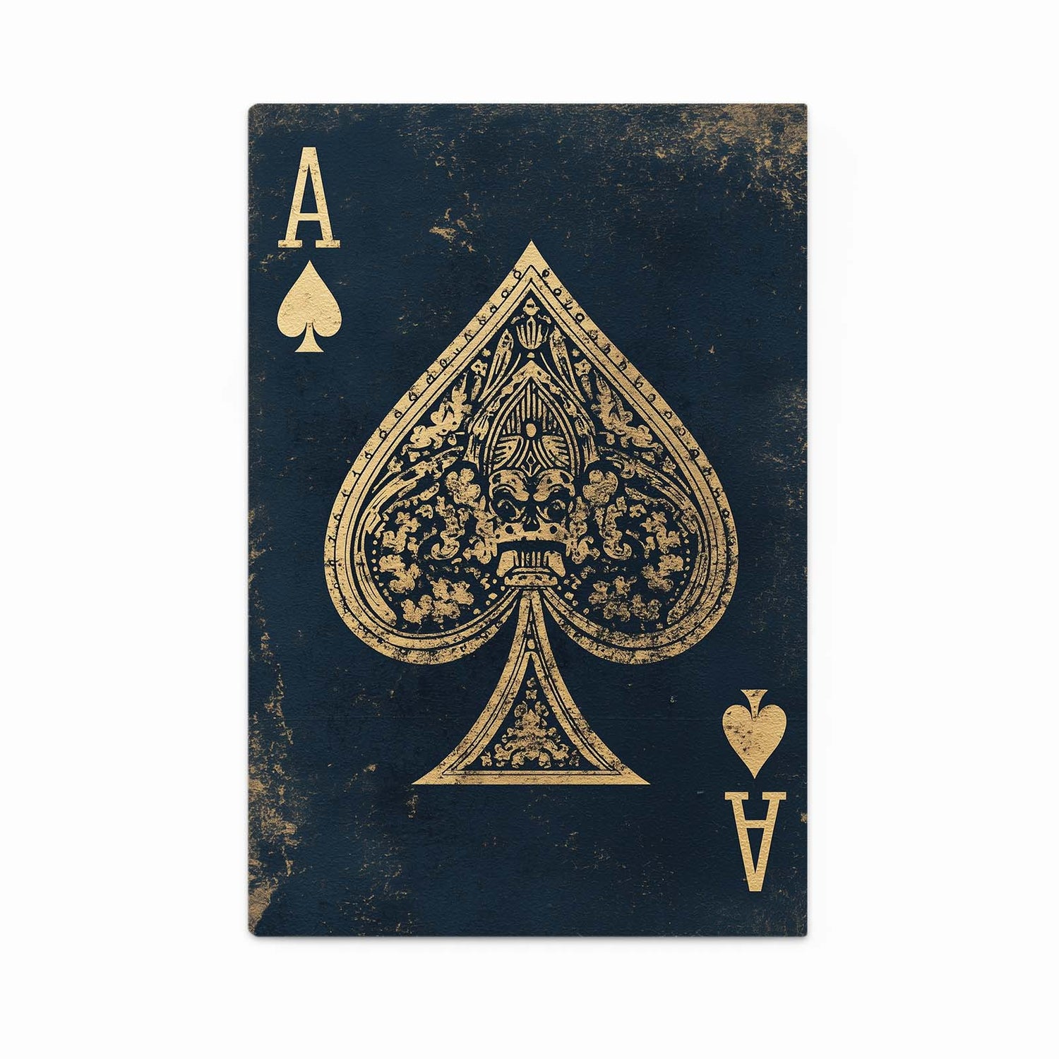 Gilded Filigree Ace Playing Card Canvas Art – gilded filigree ace playing card canvas print