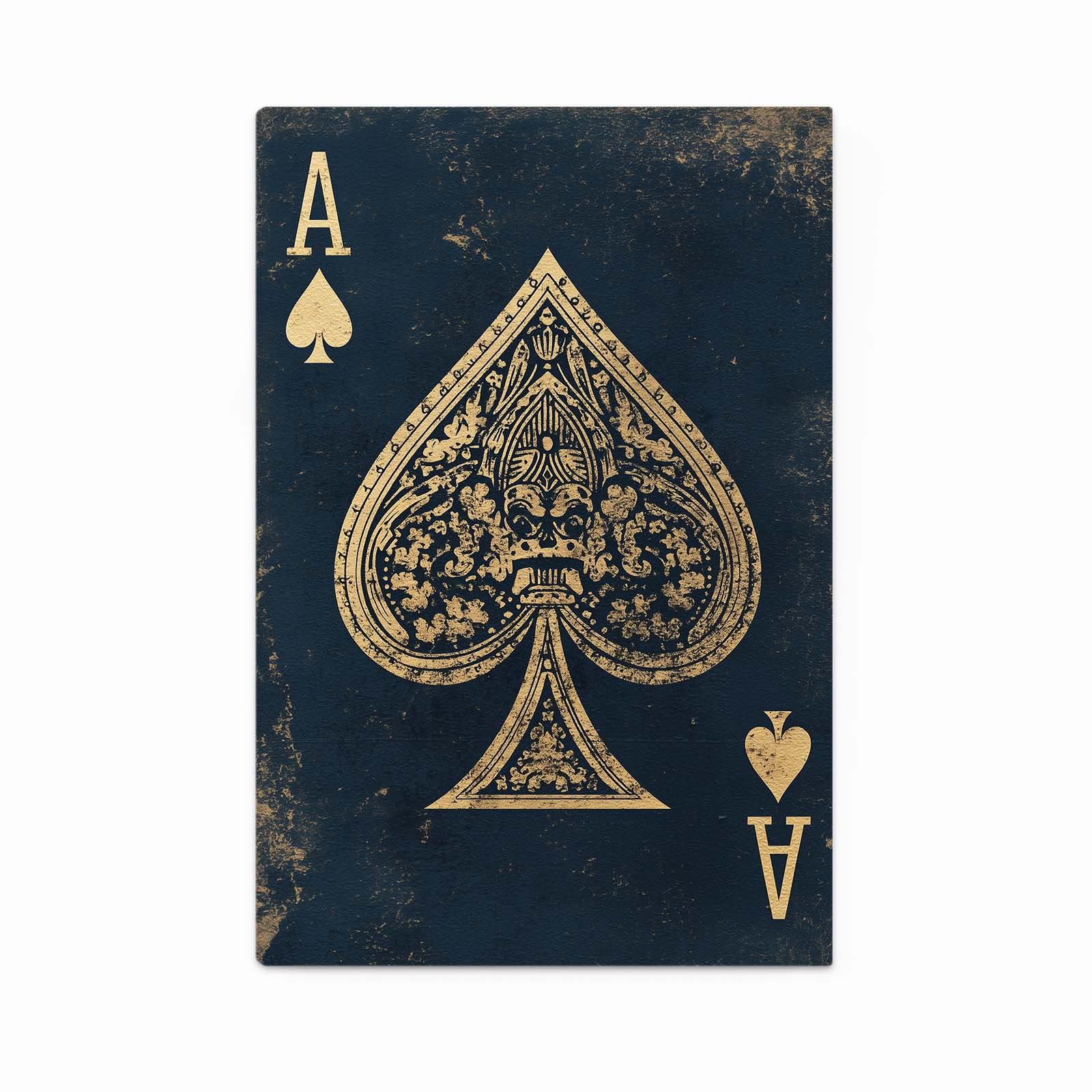 Gilded Filigree Ace Playing Card Canvas Art – gilded filigree ace playing card canvas print