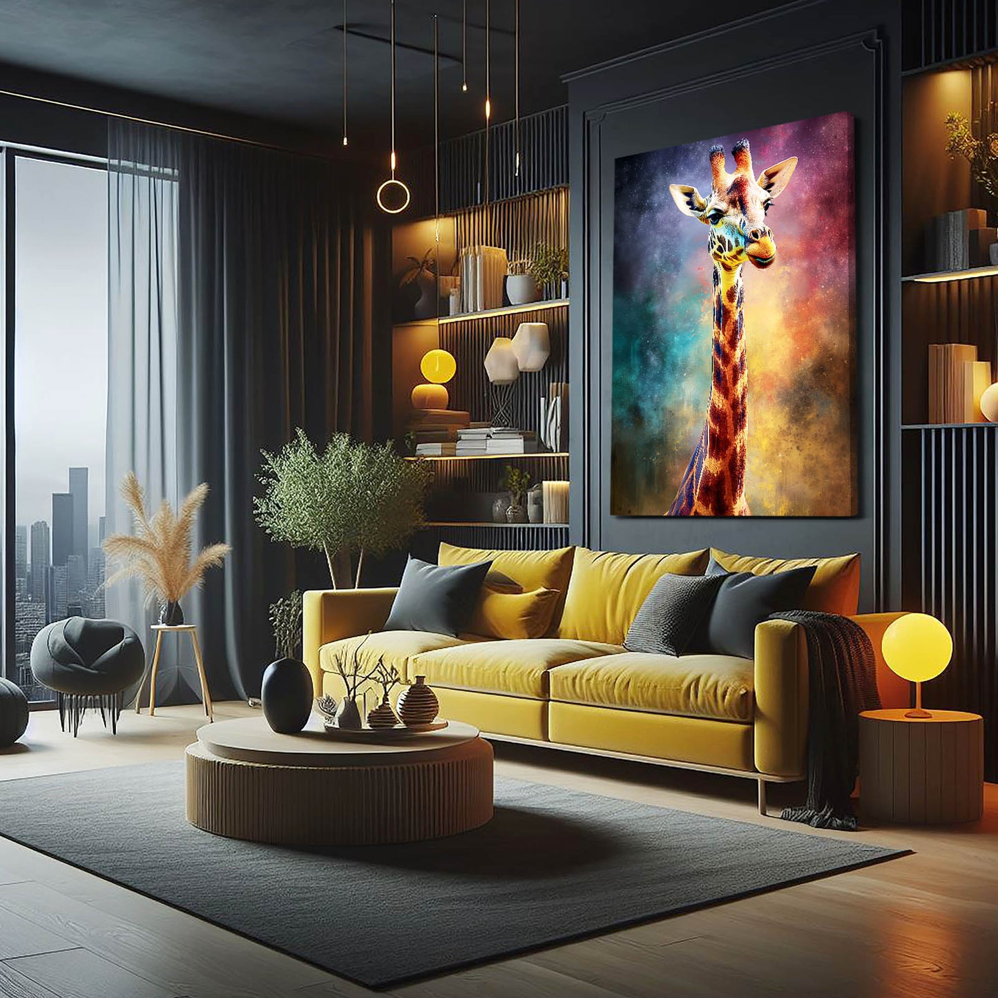 Giraffe Canvas Wall Art