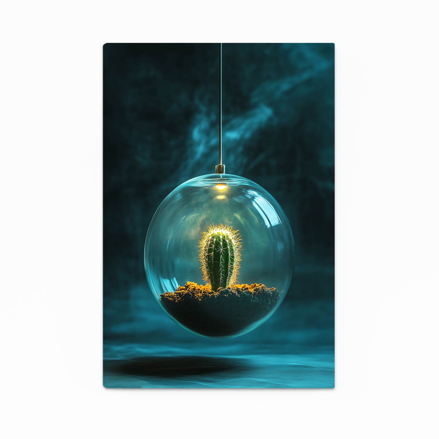 Glass Orb Terrarium Cactus Canvas – glass orb terrarium cactus canvas print