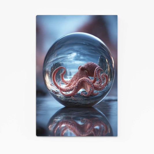 Glass Sphere Octopus Wall Decor – glass sphere octopus canvas print