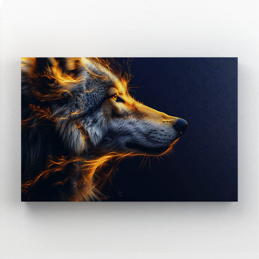 Glow In The Dark Wolf Wall Art
