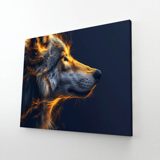 Glow In The Dark Wolf Wall Art