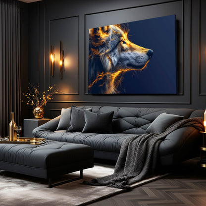 Glow In The Dark Wolf Wall Art