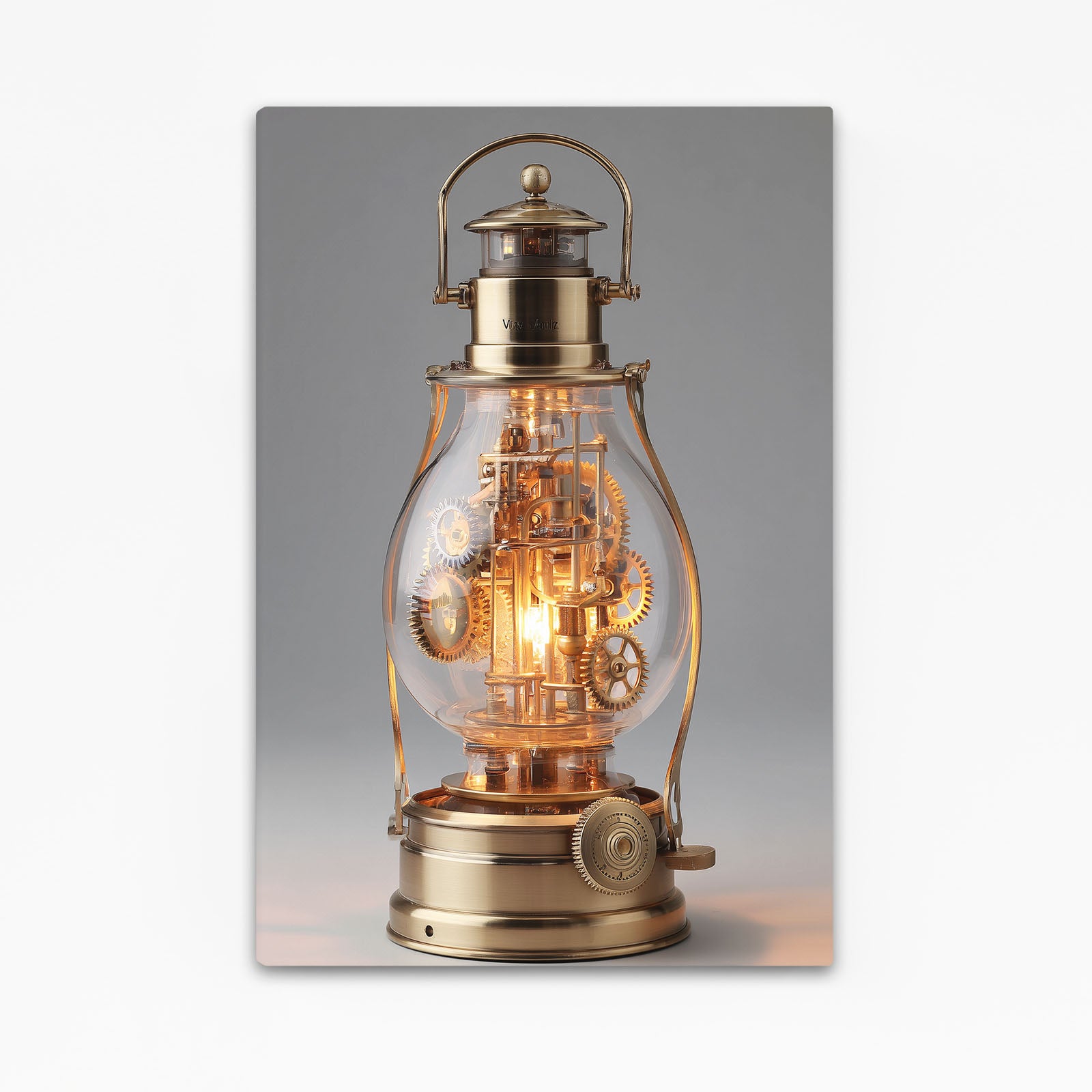 Glowing Brass Lantern Steampunk Canvas Art – glowing brass lantern steampunk canvas print