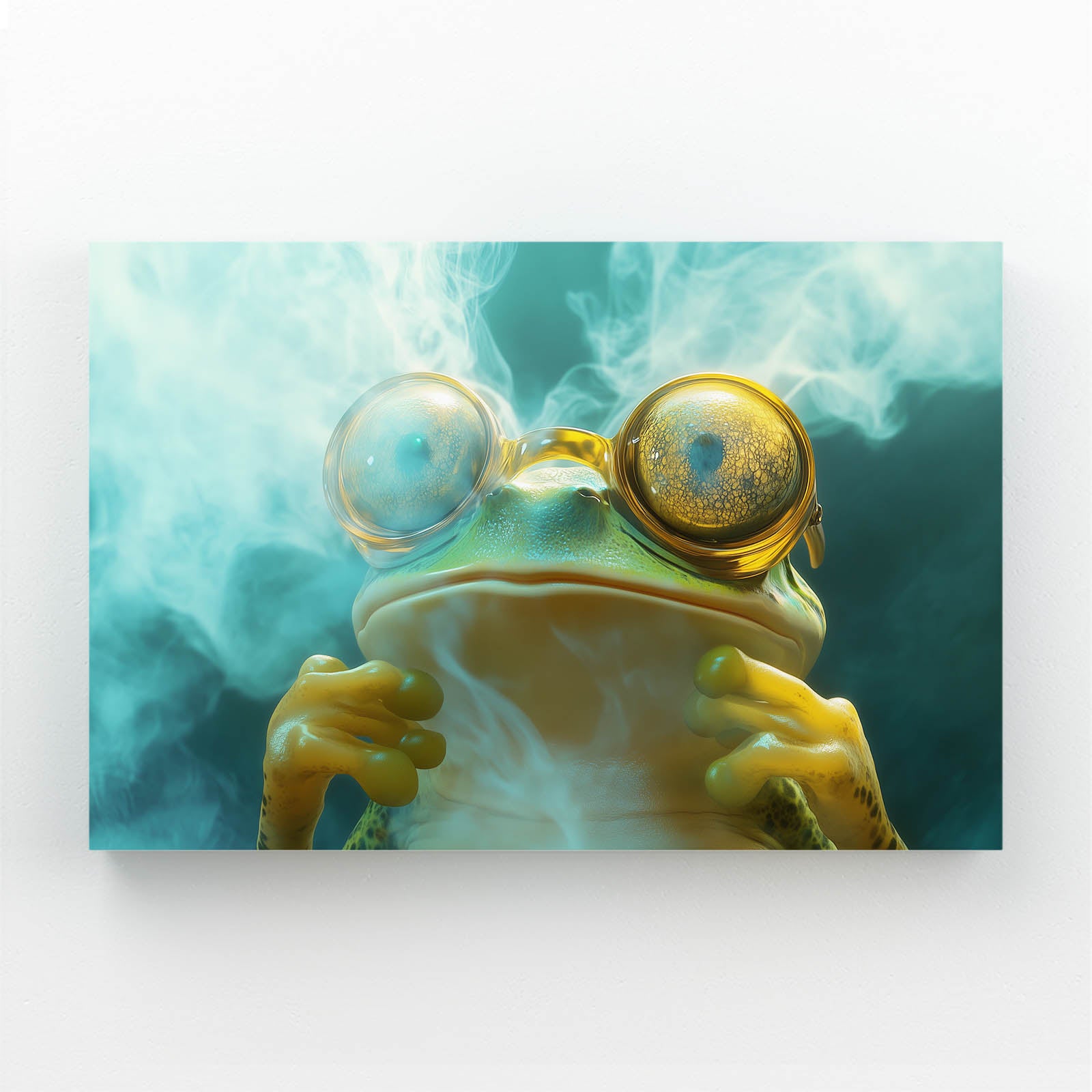 Goggle Smoke Frog Canvas Art – goggle smoke frog frog canvas print