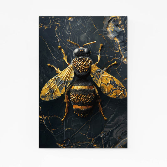 Gold Bee Wall Art