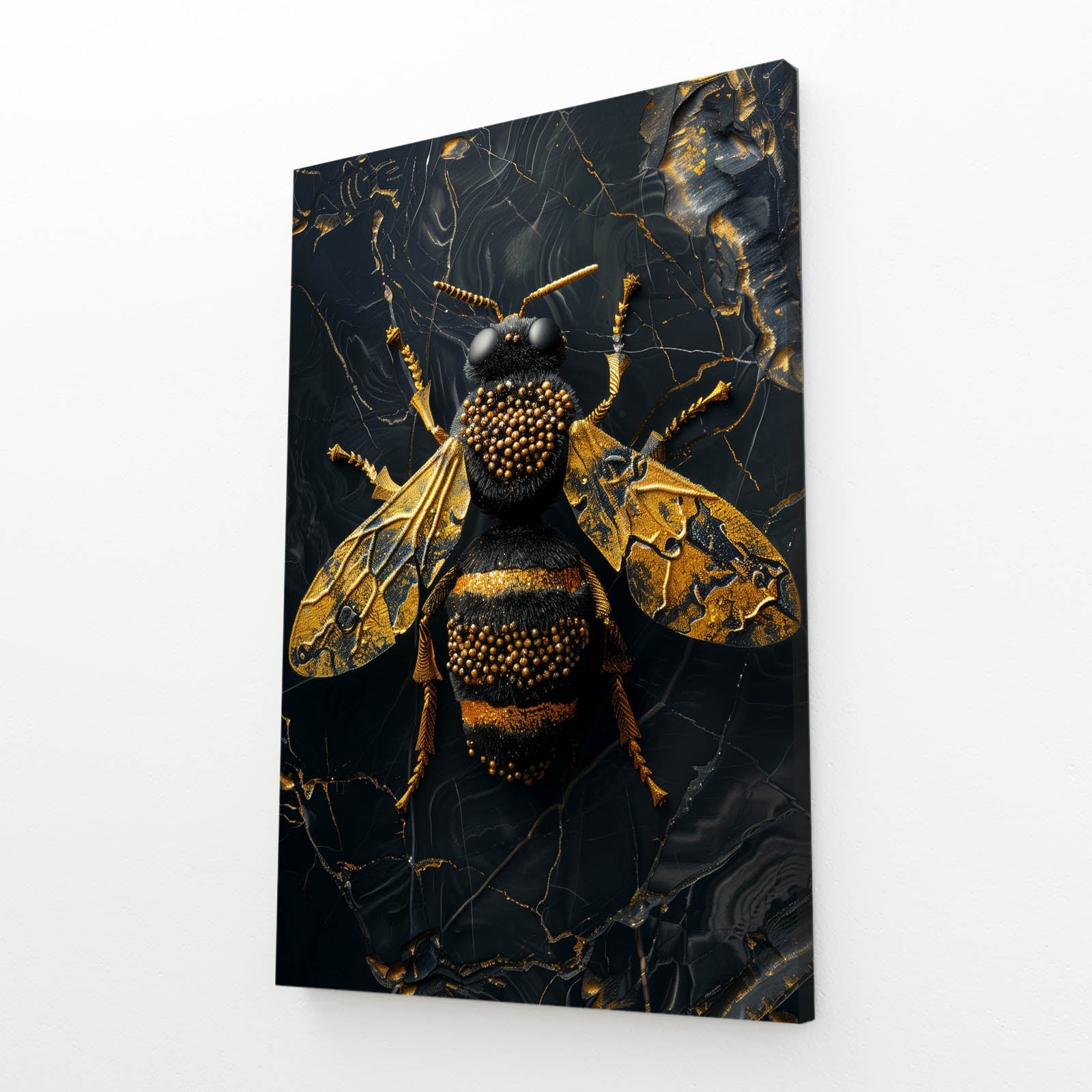 Gold Bee Wall Art