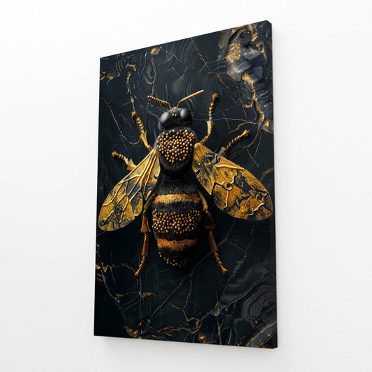 Gold Bee Wall Art